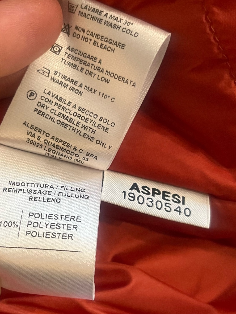 ASPESI waterproof hooded parka - Picture 7 of 7